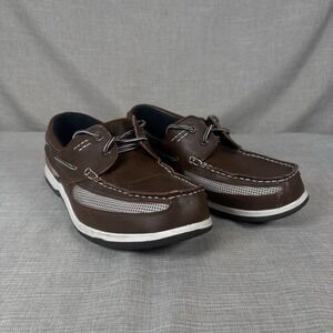 Island Surf Men's Boat Shoes Brown 10.5W Deck Casual Comfort Clean Nice